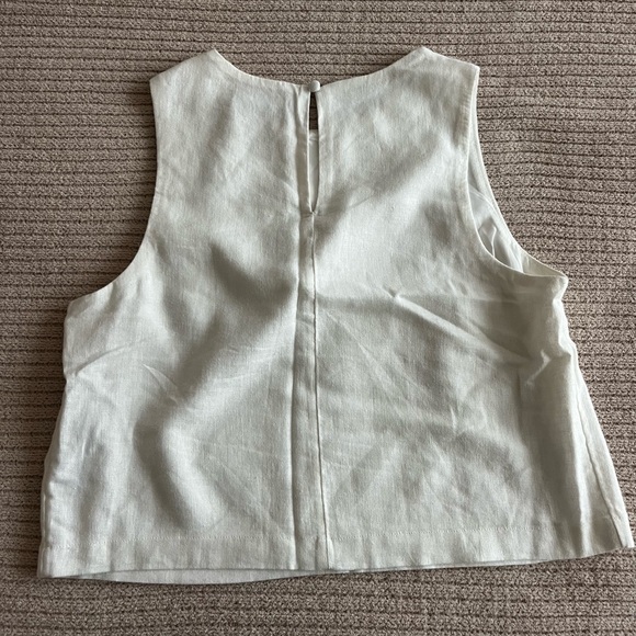Abercrombie white linen top - Picture 4 of 4